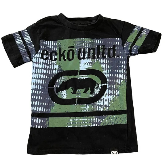 NWOT Eckō Unltd. SZ 3T Toddler Boy‎ Kid Tee Black Skater Causal Shirt Streetwear - Picture 1 of 3